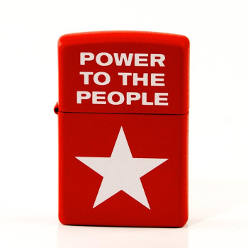 ZIPPO rot color "Power To The People" 60004036 - 1