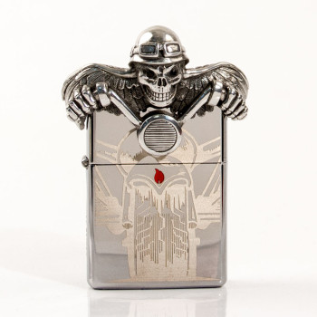 ZIPPO chrom poliert Emblem "Ghost Rider" 2005399 - 1