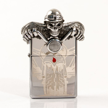 ZIPPO chrom poliert Emblem "Ghost Rider" 2005399