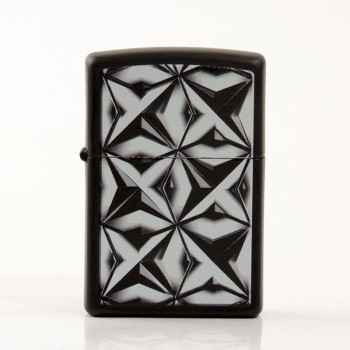 ZIPPO schwarz Plakette "3D Pattern" 60003363