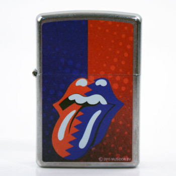 Zippo street chrome color Rolling Stone Zunge  2001531