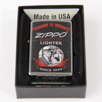 Zippo street chrom color Zippo Lighter Since 1932" 60000961