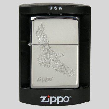 Zippo chrom poliert Großer Adler 110001 - 1