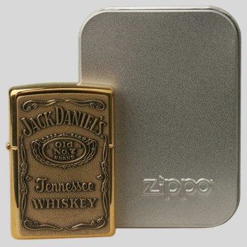 Zapalovač Zippo JackDaniel's zlatý - 1