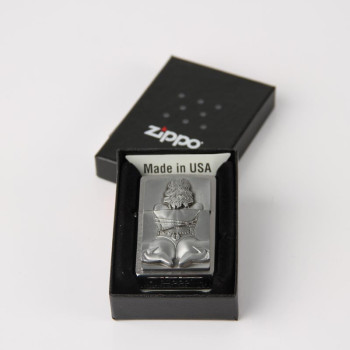 ZIPPO cr. geb.  Plakette Bondage Girl 2002549