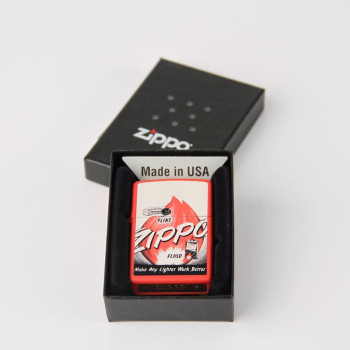 Zippo rot color A Flint N Fuel 2003575 - 1