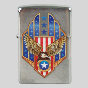 Zippo chrom poliert color American Eagle Shield 2003161 - 1