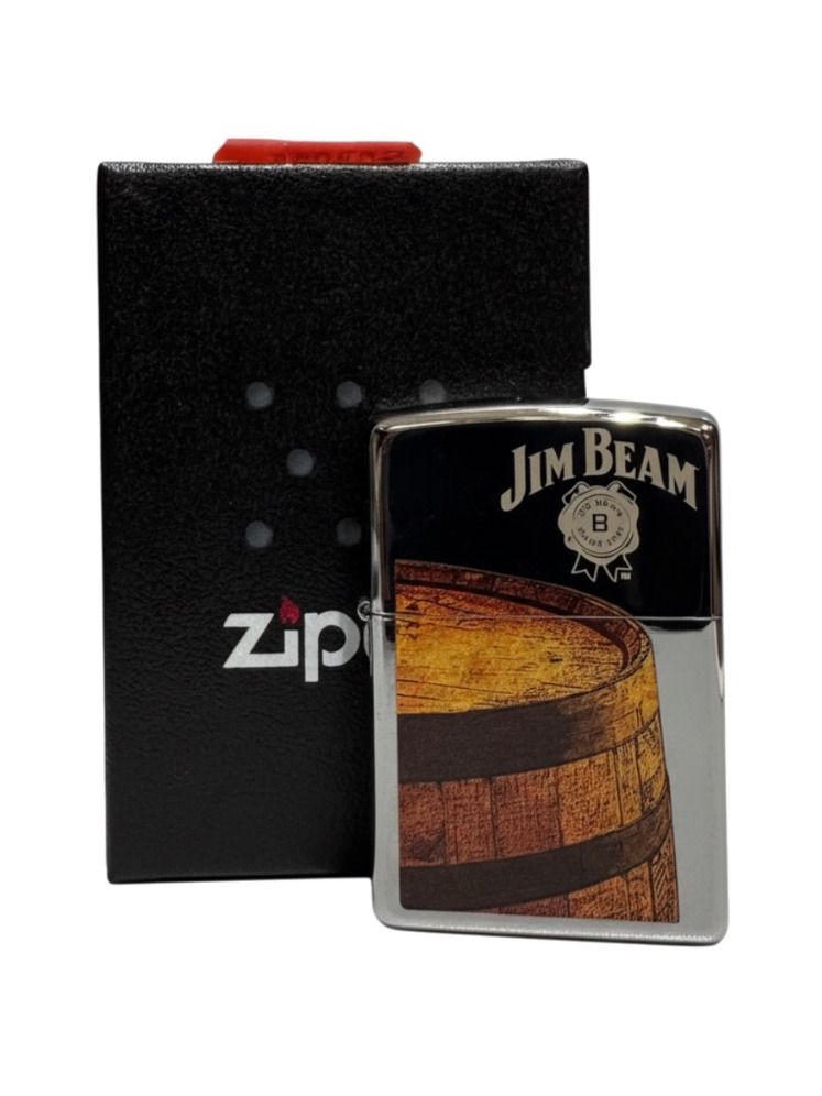 Zippo chrom poliert grav/color"Jim Beam Barrel" 60000092