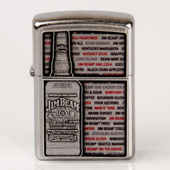 Zippo street chrom Plakette Jim Beam 2003264 - 1