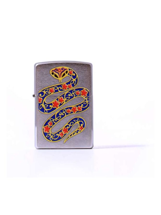Zippo chrom gebürstet color Year of the snake 2003457