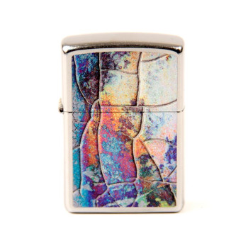 ZIPPO street chrom color "Mosaik blue" 60004588