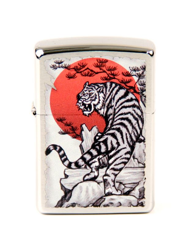ZIPPO chrom gebürstet color "Japan Tiger" 60004590