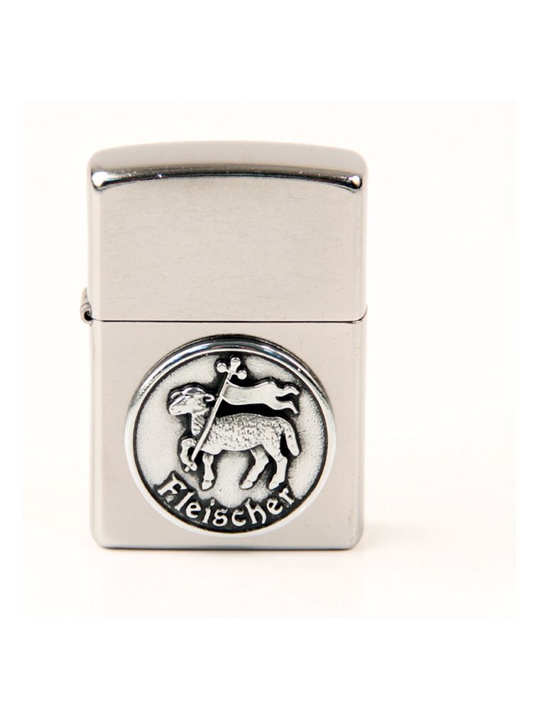 ZIPPO street chrom Emblem "Fleischer" 2006330