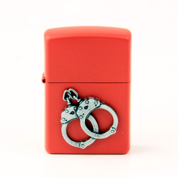 ZIPPO rot Emblem "Handcuffs/Handschellen" 2006319