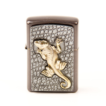 ZIPPO Grey Dusk Plakette "Gecko" 2006317