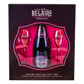 Luc Belaire  Rare Rose 0,75l 12,5% + 2 Glasses