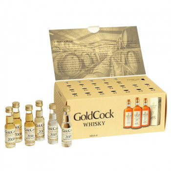 Degustační adventní kalendář Rudolf Jelínek Goldcock 24x0,02l 49,2% - 1