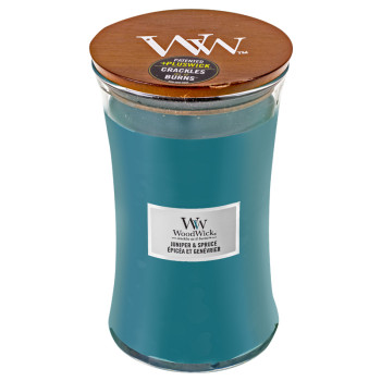WoodWick Juniper & Spruce glass large