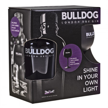 Bulldog London Dry Gin 40 % 0,7l + sklenice