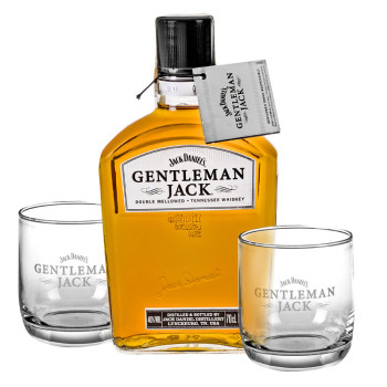 Gentleman Jack 0,7l 40% + 2 Glasses - 2