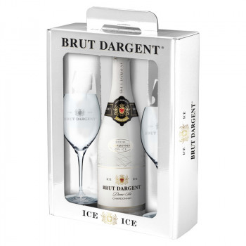 Brut Dargent ICE Demi-Sec Chardonnay 0,75l + 2 skleničky - 1