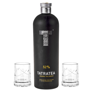Tatratea Liqueur Original Tea 0,7 l 52% +2 skleničky - 2