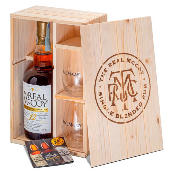 The Real McCoy 12Y 100 Proof Limitovaná edice 0,7l 50% Dřevěná krabička + 2 skleničky - 1