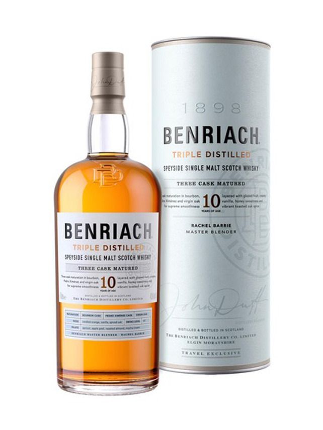 BenRiach Triple 10yo 43% 1L Dárkové balení