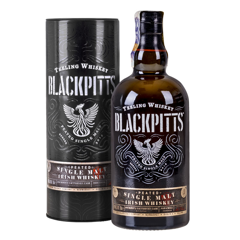 Teeling Blackpitts Peated Single Malt 0,7l 46% Dárkové balení