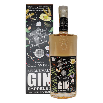 Svach's Old Well Single Malt Gin Barreled 0,5L 48,5% Limitovaná edice Dárkové balení - 1