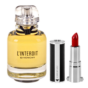 Dárková sada Givenchy L'Interdit EdP 80 ml + Mini rtěnka Rouge 333 - 3