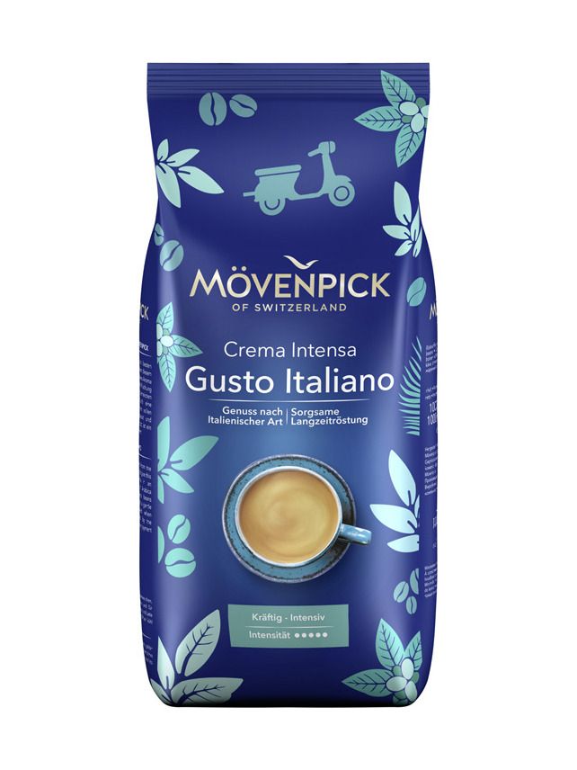 MÖVENPICK Switzerland Caffé Crema Gusto Italiano 1kg zrno