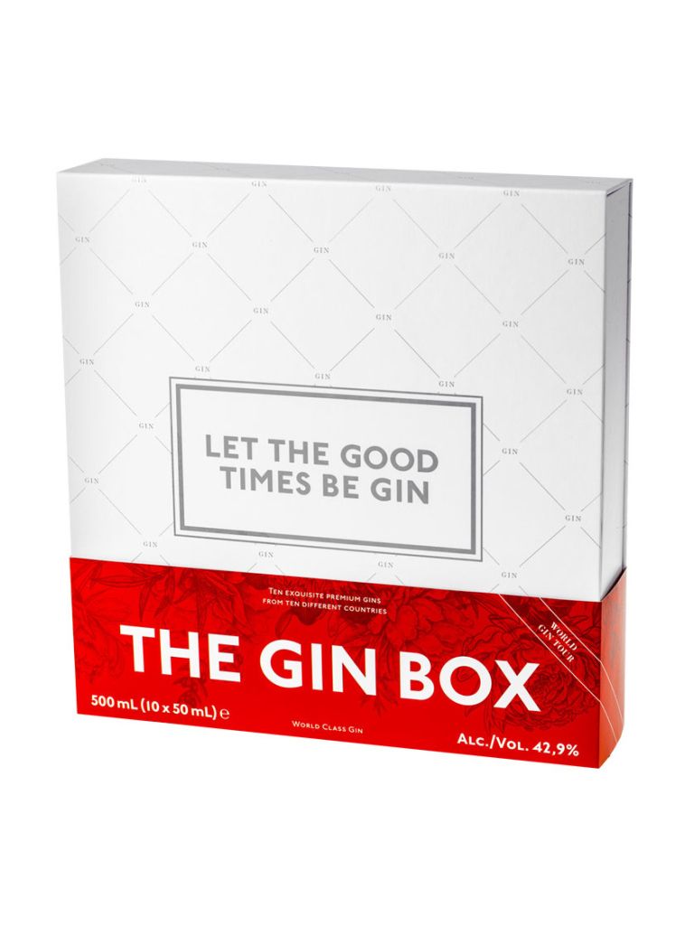 Degustační sada Gin Box World Tour 42,9% 10 × 0,05 l