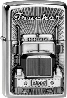 ZIPPO sat.fin.Plakette "Trucker" 2003977