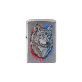 ZIPPO chrom gebürstet"Tatoo Wolf"60005714 - 2