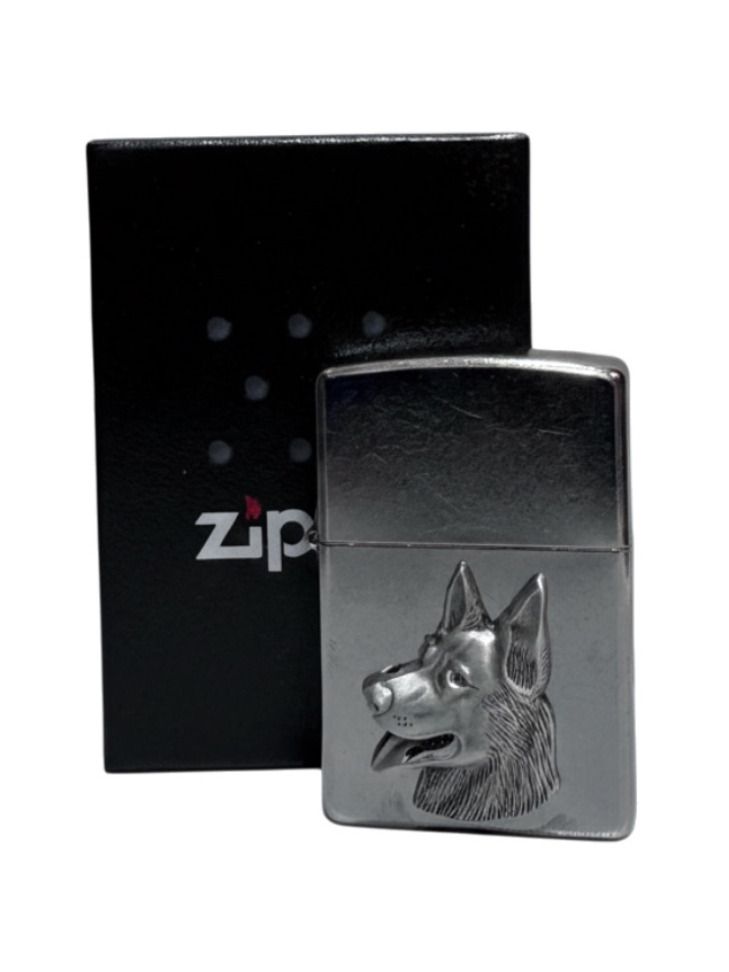 ZIPPO chrom geb.Emblem"Schäferhund"60005709