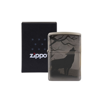 ZIPPO Black Ice gelasert"Wolves Photo Image"60005209