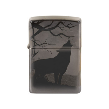 ZIPPO Black Ice gelasert"Wolves Photo Image"60005209 - 2
