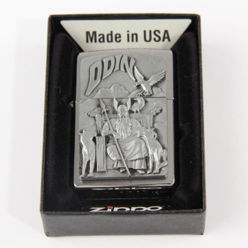 Zippo chrom Plakette Wikinger Odin 1300097 - 1