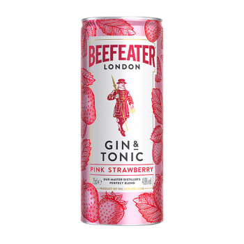 Beefeater Gin & Tonic Pink Strawberry 4,9% 0,25 l