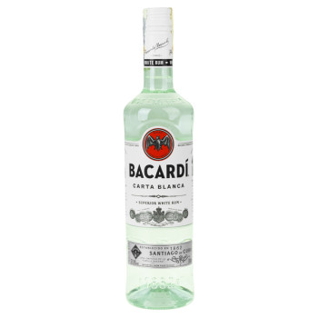 Dárková sada Bacardi Carta Blanca 0,7 l 37,5% + svítící pohárek - 1
