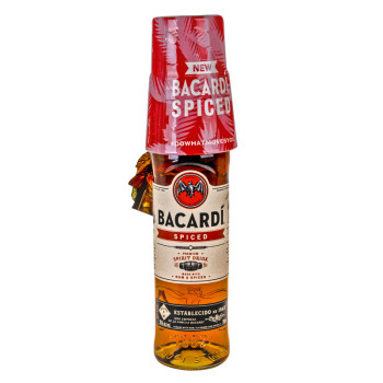 Bacardi Spiced 0,7 l 35% + sklenička jako dárek - 1