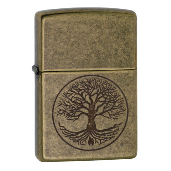 ZIPPO messing antik graviert "Tree of Life"60005187 - 1