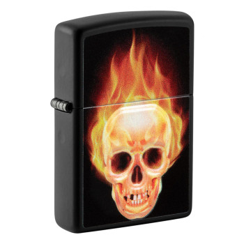 ZIPPO schwarz 3D-Druck "Flaming Skull" 60006132 - 3