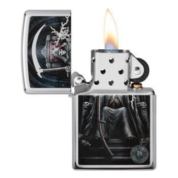 ZIPPO chrom poliert color "Anne Stokes Grim Reaper "60006122 - 1