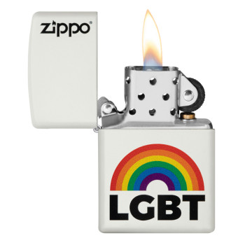 ZIPPO weiß color "LGBT/Rainbow Design" 60006140 - 2