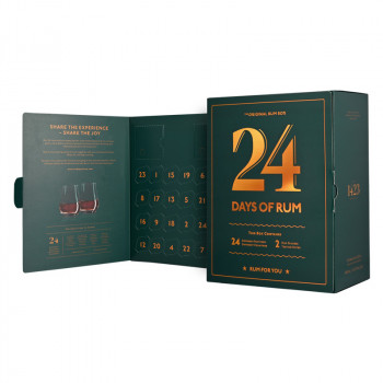 Adventní kalendář 24 Days of Rum 24x20ml 43,7% + 2 skleničky - 3