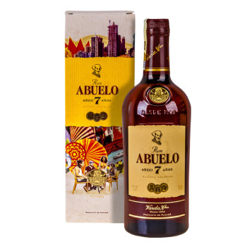 Abuelo Rum 7Y 1l 37,5% Dárkové balení - 1